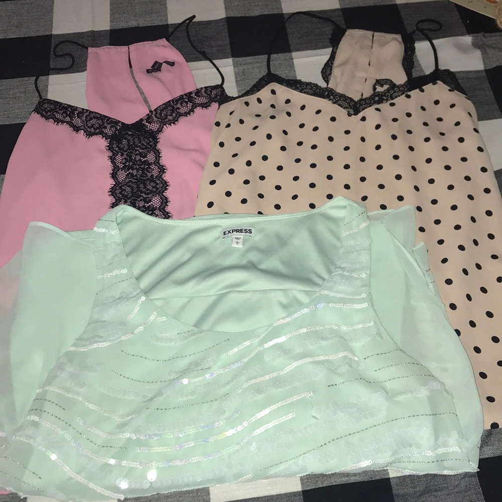 Express dressy tank/cami lot